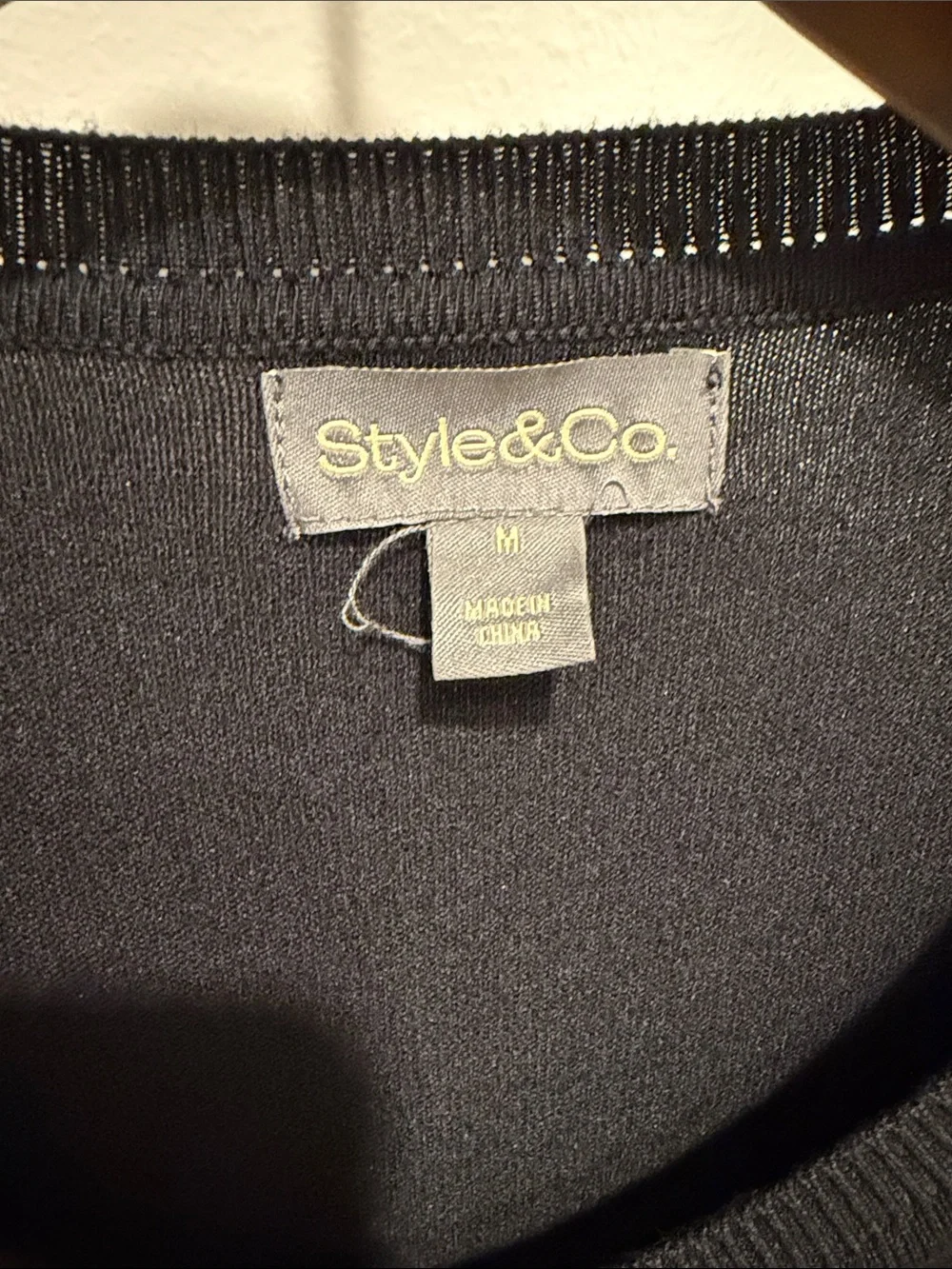 Style & Co. Black Button-Up Women's Cardigan